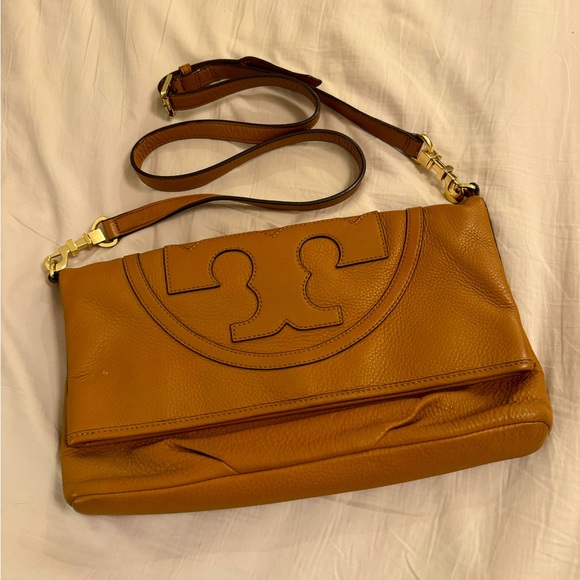 Tory Burch All T Foldover Crossbody/ Clutch
